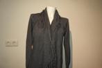 Repeat vest merino wol franje afwerking rond lopend 42, Kleding | Dames, Repeat, Verzenden, Maat 46/48 (XL) of groter, Grijs