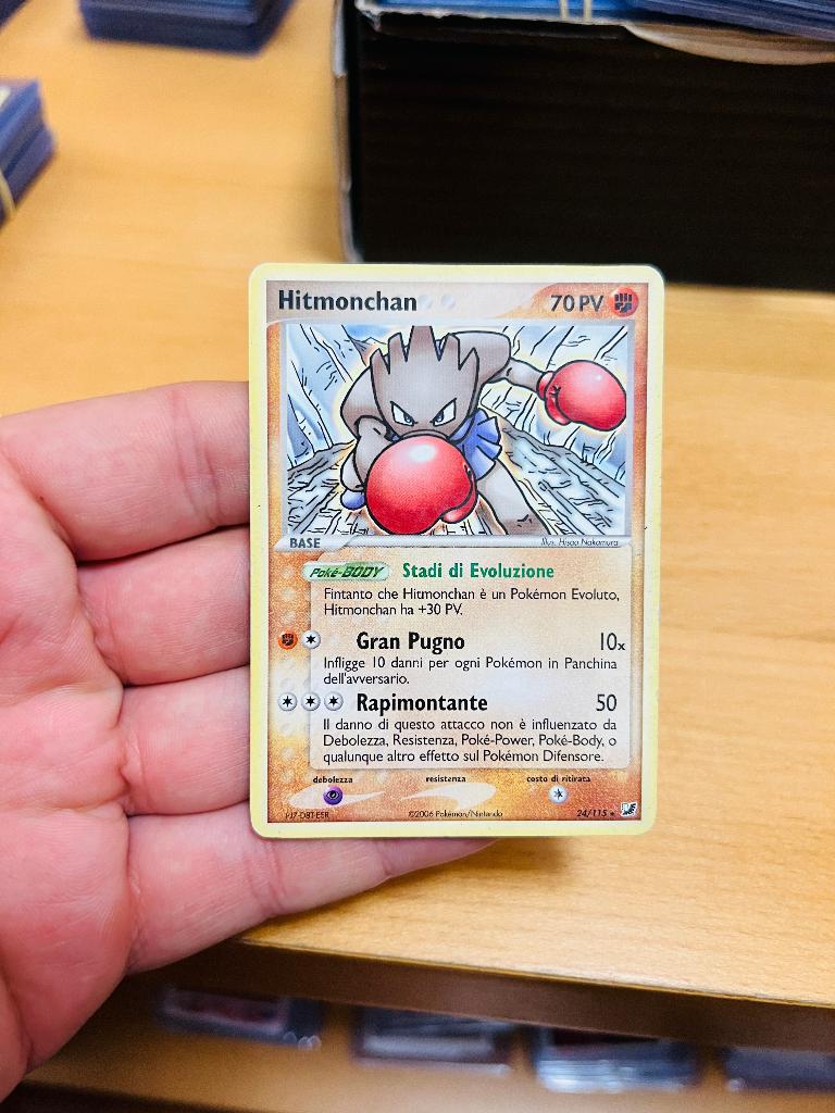 Hitmonchan 24/115 Ex Unseen Forces Pokemon, Verzenden, Zo goed als nieuw, Losse kaart, Foil