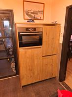 Keukenkast met Koelkast, Oven & Opbergkasten, Ophalen, Gebruikt, Bruin, Overige typen