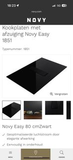 Novy 1851 Kookplaat met afzuiging. Adviesprijs €2649, Ophalen, Nieuw, 4 kookzones, Inbouw