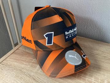 ✅ Max Verstappen Orange Truckers Cap Red Bull Racing Pet beschikbaar voor biedingen