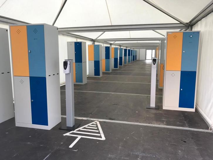 Lockers, Lockerkasten dubbeldeurs (partij), Huis en Inrichting, Kasten | Lockerkasten, Zo goed als nieuw, Ophalen