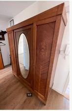 antieke linnenkast - kast met prachtige spiegel middenin, Huis en Inrichting, Kasten | Kledingkasten, Ophalen, Gebruikt, ., 150 tot 200 cm