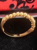 14 Karaat Gouden Ring, Sieraden, Tassen en Uiterlijk, Ringen, Ophalen of Verzenden, Zo goed als nieuw, 17 tot 18, Dame