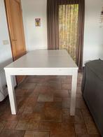 Witte uitschuifbare eettafel van ikea voor 6-8 personen, Huis en Inrichting, Ophalen, Gebruikt, Rechthoekig, 50 tot 100 cm
