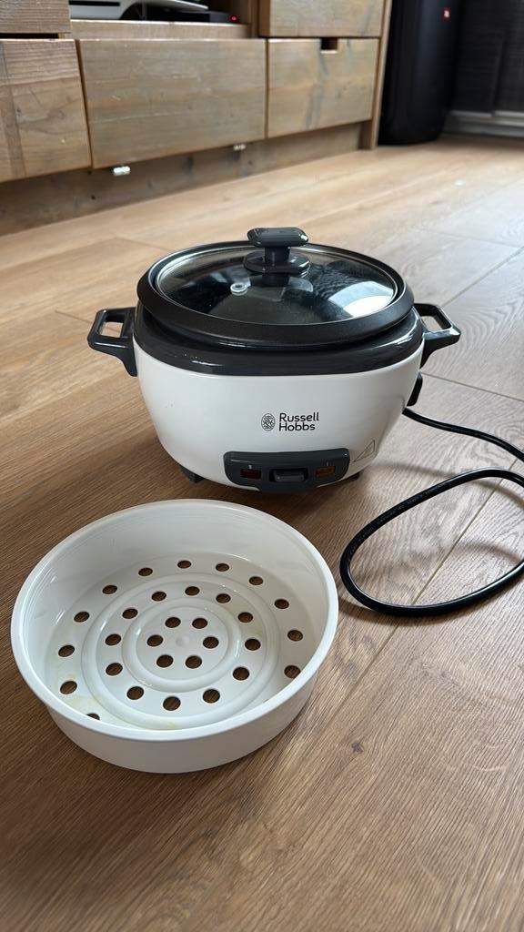 Russel Hobbs rijstkoker met stoom mandje, Witgoed en Apparatuur, Rijstkokers, Zo goed als nieuw, Ophalen