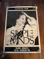 Simple Minds Poster Parijs Zenith, Ophalen of Verzenden