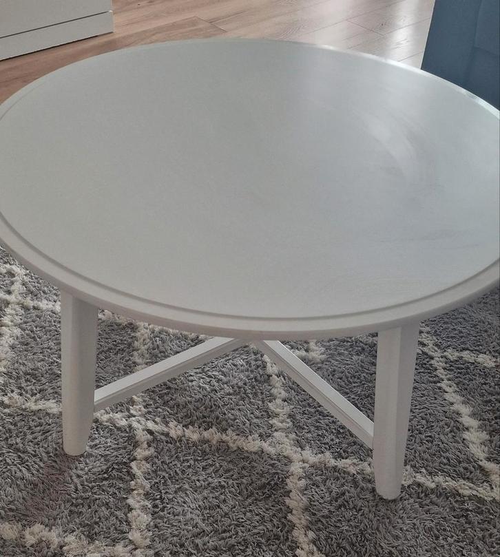 Witte salon tafel | KRAGSTA, Huis en Inrichting, Tafels | Statafels, Nieuw, Ophalen of Verzenden