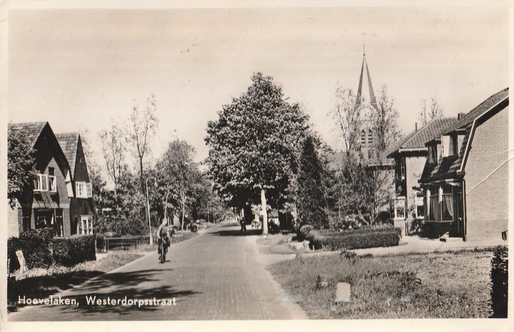 Hoevelaken - 1009 - twa : Westerdorpsstraat, Verzenden, 1940 tot 1960, Gelderland