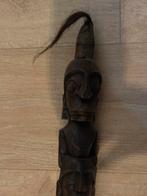 Afrikaanse gesneden houten staf - 160cm, Ophalen of Verzenden