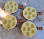 Vintage Franse escargot/slakkenbordjes, 4 x, Antiek en Kunst, Ophalen of Verzenden