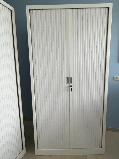 Witte hoge roldeurkast, Huis en Inrichting, Kasten | Roldeurkasten en Archiefkasten, Gebruikt, 150 tot 200 cm, 50 tot 100 cm, 25 tot 50 cm