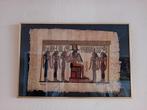 Schilderij met Egyptische afbeelding op papyrus, Antiek en Kunst, Ophalen of Verzenden