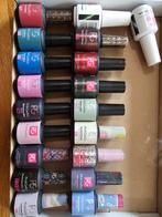 39 potjes gelnagellak diverse kleuren. Nieuwe + bijna nieuwe, Ophalen of Verzenden, Zo goed als nieuw, Overige kleuren, Handen en Nagels