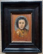 Klein schilderij met jongeman 19e eeuw ?, Ophalen of Verzenden