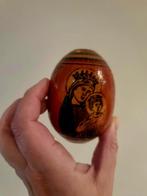 Antiek religieuze Russische houten ei, Antiek en Kunst, Antiek | Religie, Ophalen of Verzenden