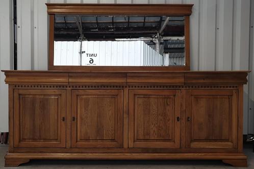 Koloniale dressoir met spiegel. Het kan geleverd worden., Huis en Inrichting, Kasten | Dressoirs, Gebruikt, 200 cm of meer, 50 tot 75 cm