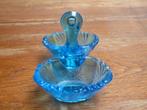 Art deco persglazen peper en zout houder, blauw, Antiek en Kunst, Ophalen of Verzenden