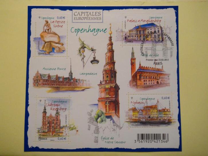 Frankrijk 2012 Le feuillet Copenhague Danemark YvF4637 gest., Postzegels en Munten, Postzegels | Europa | Frankrijk, Gestempeld