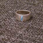 Zilveren ring met subtiel opaal | Australië, Gebruikt, Ophalen of Verzenden, 17 tot 18, Met edelsteen