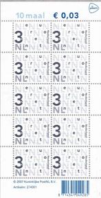 Bijplakzegels - € 0,03 – logo PostNL – MNH - NVPH V2466dc, Verzenden, Na 1940, Postfris