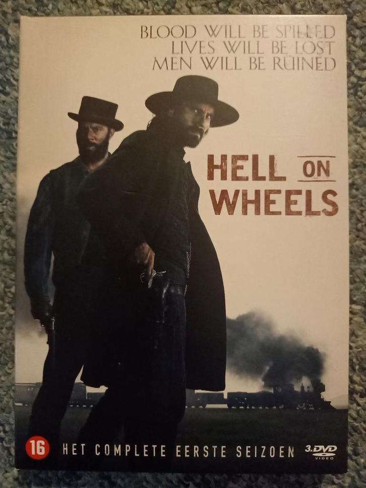 Hell on Wheels Seizoen 1, 3 dvd's, Cd's en Dvd's, Dvd's | Tv en Series, Zo goed als nieuw, Actie en Avontuur, Boxset, Vanaf 16 jaar