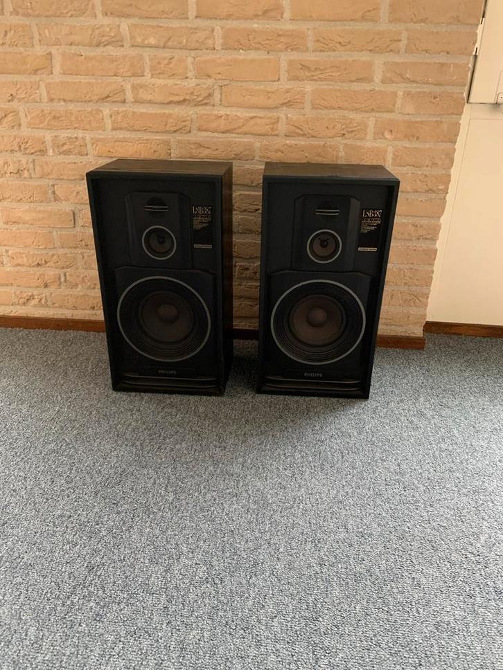 Philips LSB 387 Luidsprekers - Set van 2, Audio, Tv en Foto, Luidsprekers, Gebruikt, Front, Rear of Stereo speakers, Minder dan 60 watt