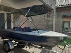 mooi bootje met trailer, mercury 7.5pk 2takt  en biminitop., Ophalen, Gebruikt, Minder dan 10 pk, Tot 6 meter