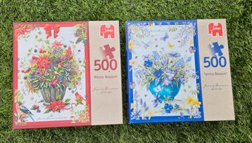 Jumbo Puzzels 500 Stukjes - Winter & Lente Boeket beschikbaar voor biedingen