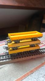 Te koop 3 x lagebakwagon van marklin 4503 geel, Hobby en Vrije tijd, Modeltreinen | H0, Wisselstroom, Rails, Ophalen of Verzenden