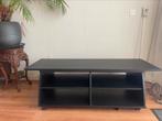 Zwart tv meubel /tv tafel 130L x 36d x 42h op wieltjes, Ophalen, 25 tot 50 cm, Minder dan 100 cm