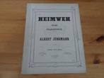 Albert jungmann - heimweh  - le mal du pays, Muziek en Instrumenten, Bladmuziek, Gebruikt, Ophalen of Verzenden, Artiest of Componist