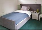 Hoog/laag bed met mooie luxe ombouw, Ophalen, Eenpersoons, Bruin, 120 cm