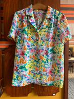 Vrolijke vintage gebloemde blouse maat m/l, Maat 38/40 (M), Overige kleuren, ?, Zo goed als nieuw