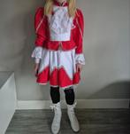 Dansmarieke carnavalspakje + laarsjes, Ophalen of Verzenden, Zo goed als nieuw, Wit, Lage of Enkellaarzen