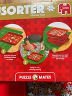 Puzzelmat + sorteerbakken, exclusief de kleine ronde bakjes, Hobby en Vrije tijd, Ophalen of Verzenden, Meer dan 1500 stukjes