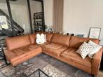 Hoekbank Turijn – HUUS – Antraciet/Cognac, Ophalen, Zo goed als nieuw, Stof