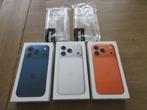 (Sealed + Bon) Iphone 17 Pro + Oplader + Case Orng Slv Bl, Telecommunicatie, Mobiele telefoons | Apple iPhone, Ophalen, Nieuw