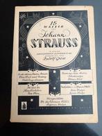 Piano partiture 15 Walzer von Johann Strauss, Gebruikt, Klassiek, Ophalen of Verzenden, Artiest of Componist