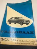 Vraagbaak Simca 1100, Ophalen of Verzenden