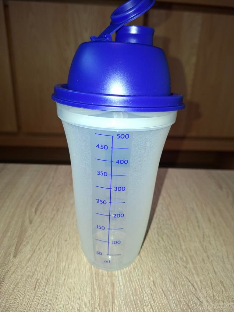 Tupperware “Quickshaker 500ml” 9,5x20cm Nieuw, Huis en Inrichting, Keuken | Tupperware, Ophalen of Verzenden, Nieuw, Blauw, Overige typen