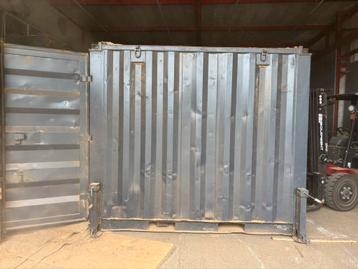 Motcontainer / Zaagsel Container met Draaipoten beschikbaar voor biedingen