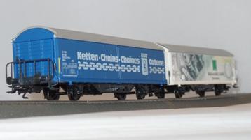 2x Marklin schuifwandwagon 48284/4735 NIEUW in OVP (#610) beschikbaar voor biedingen