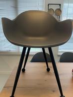 Kuipstoelen in antraciet met zwarte poot, Huis en Inrichting, Ophalen, Zo goed als nieuw, Overige kleuren, Vijf, Zes of meer stoelen