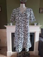 Caroline Biss wit zwarte bloemen jurk mt 40, Maat 38/40 (M), Verzenden, Wit, Zo goed als nieuw