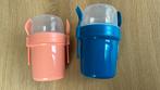 Lunchpot 2 x kunststof voor muesli yoghurt salade nieuw, Ophalen of Verzenden, Nieuw