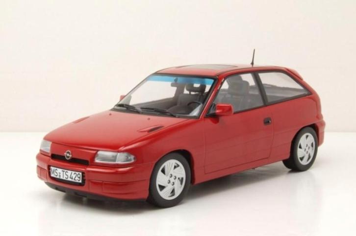 1:18 Opel Astra GSi uit 1992 Rood Norev, Hobby en Vrije tijd, Modelauto's | 1:18, Nieuw, Auto, Norev, Ophalen of Verzenden