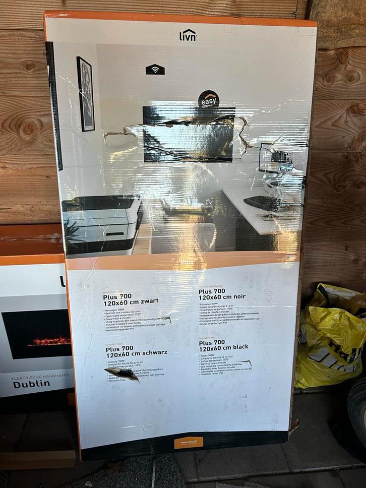 Livn Infrarood Plaat Plus 700 - Nieuw in doos!, Huis en Inrichting, Kachels, Nieuw, Hangend, Overige soorten, Elektrisch, Ophalen of Verzenden