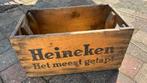 Originele houten Heineken bierkrat uit 1965, Ophalen, Gebruikt, Minder dan 50 cm