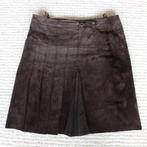 Suede Bien Blue Rok (L) € 30,-, Bruin, Bien Blue, Maat 42/44 (L), Ophalen of Verzenden